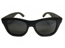 SOPHISTICATED - Wooden Sunglasses in Black Stained Bamboo Wood